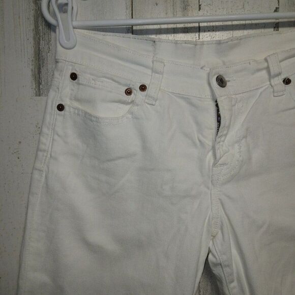 Lucky Brand Classic Fit Crop White Size 4/27 - Picture 5 of 12